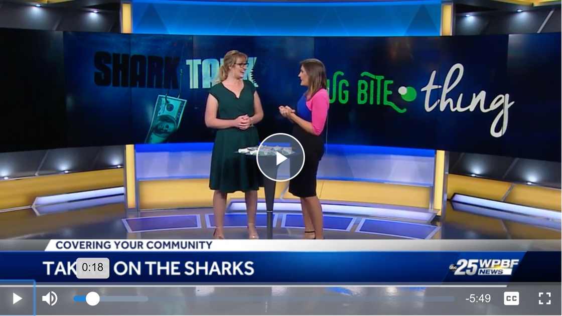 WPBF News 25 Local woman jumps into the "Shark Tank" Bug Bite Thing